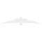 Ekena Millwork Alberta Architectural Grade PVC Gable Bracket, 108"W x 18"H x 4"D x 6"F, 4/12 Pitch GBP108X18X0406ALB00 - alternate 4